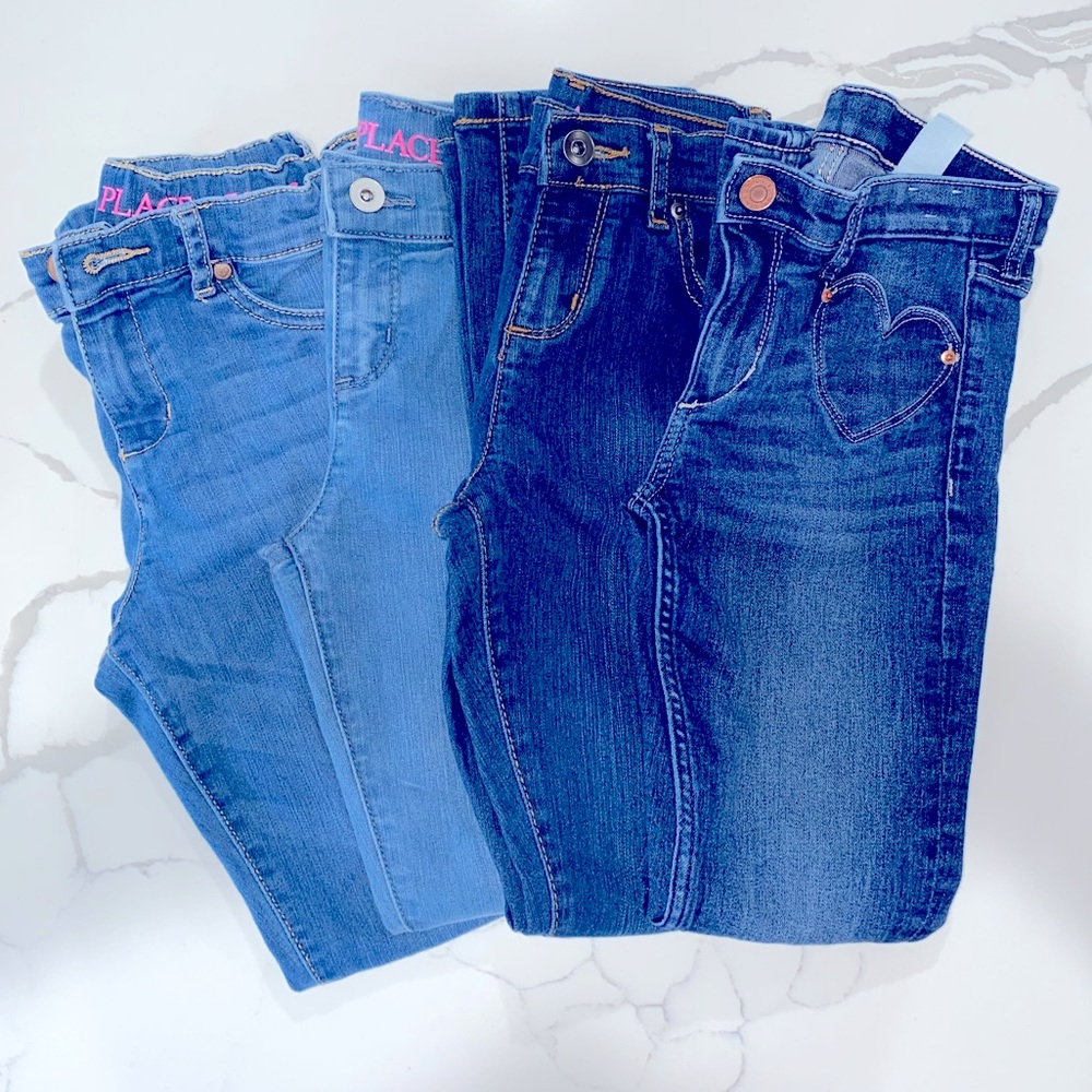 4 Pairs of Girls Jeans - Sizes 8-10